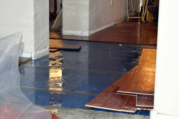 Professional Emergency Water Damage Restoration technician working in Euclid, OH